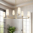 Light & Modern Rika 35 in. Chandelier
