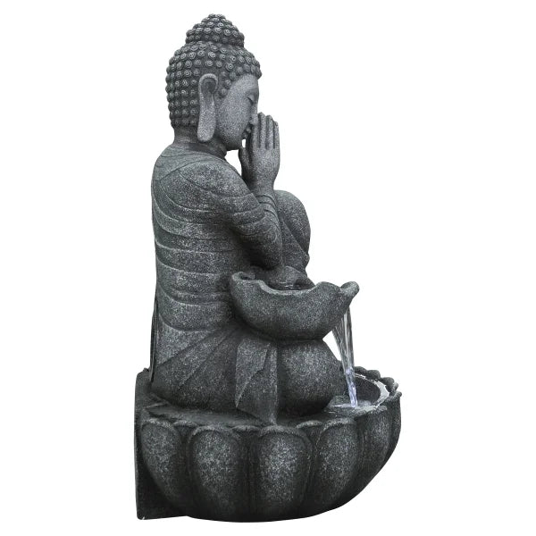 Large Buddha Fountain with Warm White LED