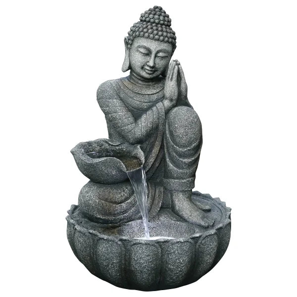 Large Buddha Fountain with Warm White LED