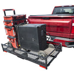 Black Bulldog - The Beast Adjustable Hitch Mounted Cargo Carrier and Work Platform