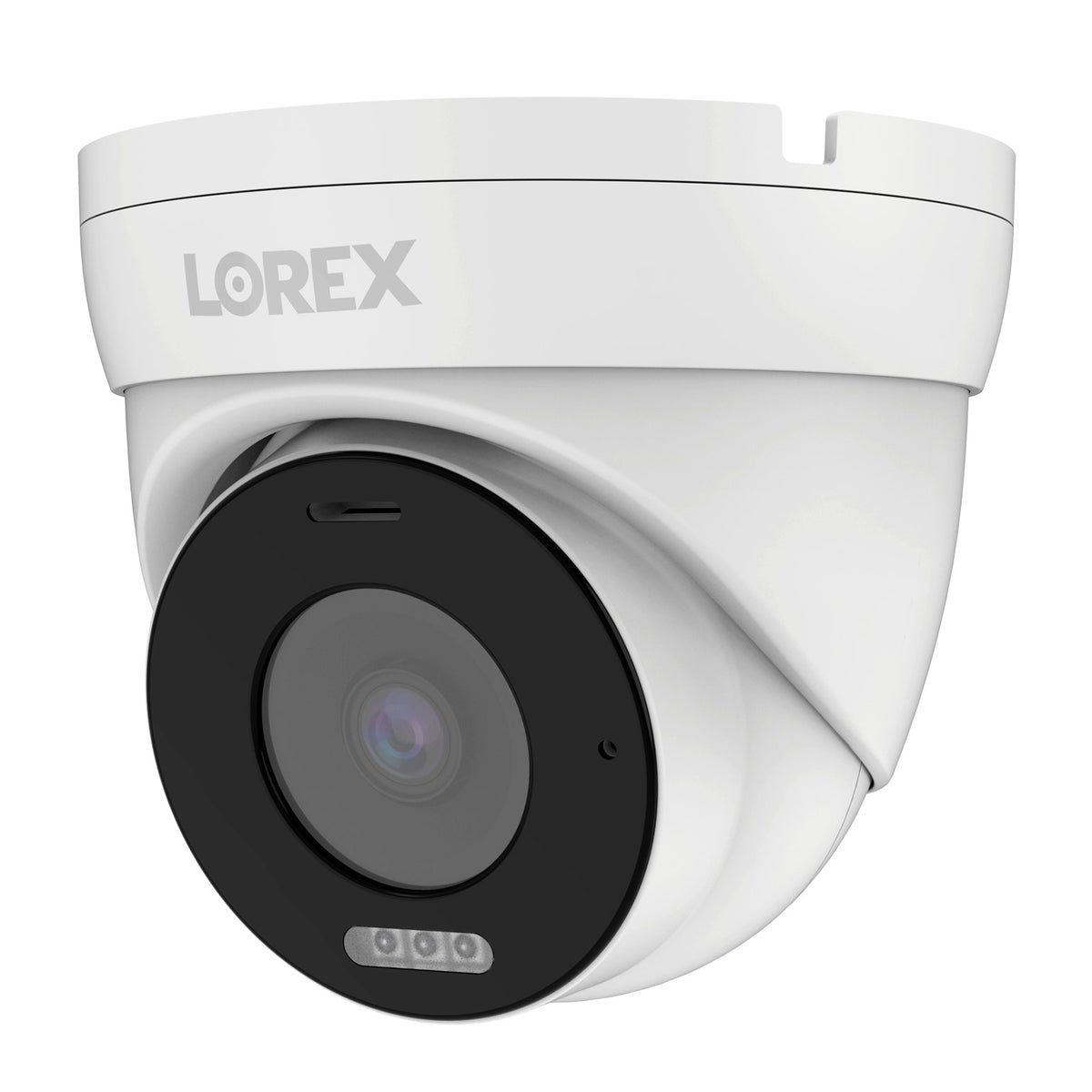 Lorex Connect 4K 8-Channel PoE Wired NVR with 4 Spotlight Turret Cameras
