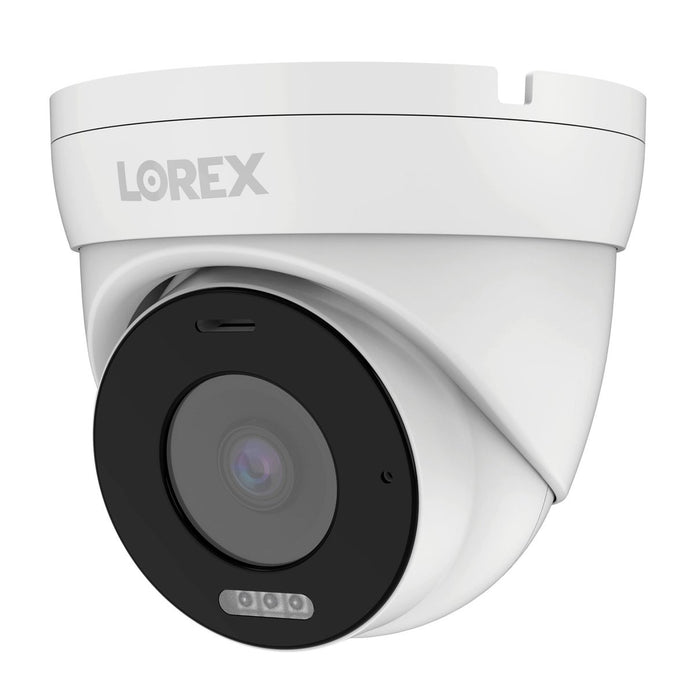 Lorex Connect 4K 8-Channel PoE Wired NVR with 4 Spotlight Turret Cameras