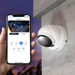 Lorex Connect 4K 8-Channel PoE Wired NVR with 4 Spotlight Turret Cameras