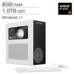 HP OMEN 16L Gaming Desktop, AMD Ryzen 5 8400F - 16GB RAM, 1TB SSD, 8GB NVIDIA GeForce RTX 5060