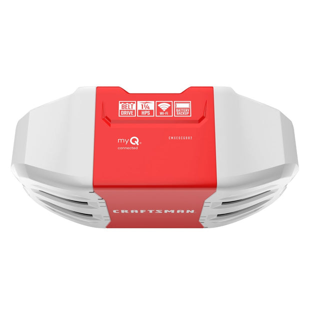 Craftsman 1-1/4HP Smart Garage Door Opener, Battery Backup and Camera