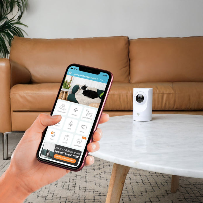 Instachew Purrsight 360° Smart Pet Camera with App and Night Vision, 2-pack