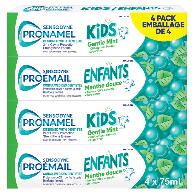 Pronamel Kids Gentle Mint Toothpaste, 4 x 75 mL