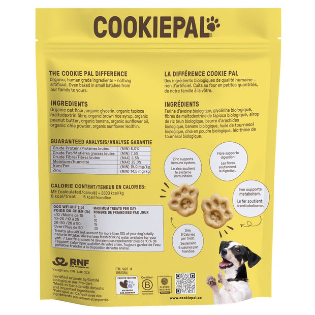 Cookie Pal Peanut Butter and Banana Dog Treats, 1 kg