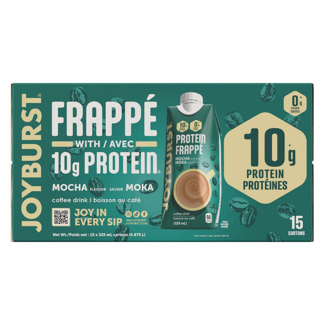 Joyburst Mocha Protein Frappé, 325 mL 15-pack