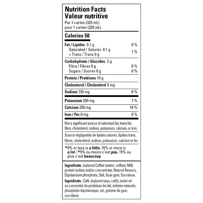 Joyburst Mocha Protein Frappé, 325 mL 15-pack