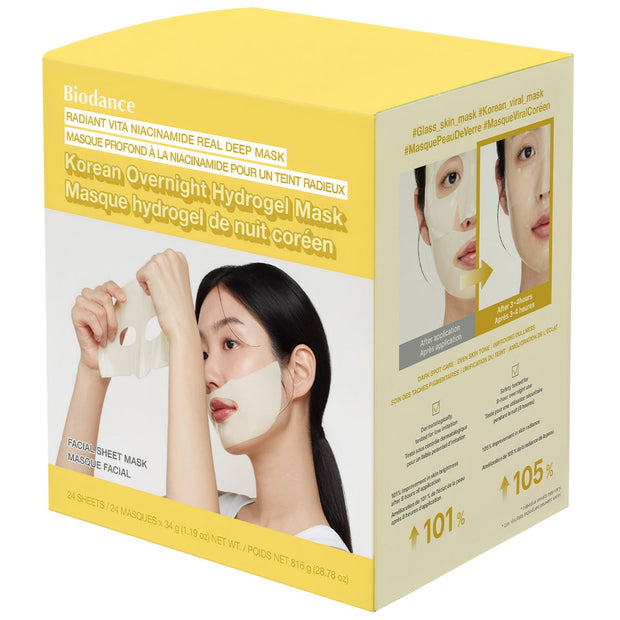 Biodance Radiant Vita Niacinamide Real Deep Mask, 24-sheets