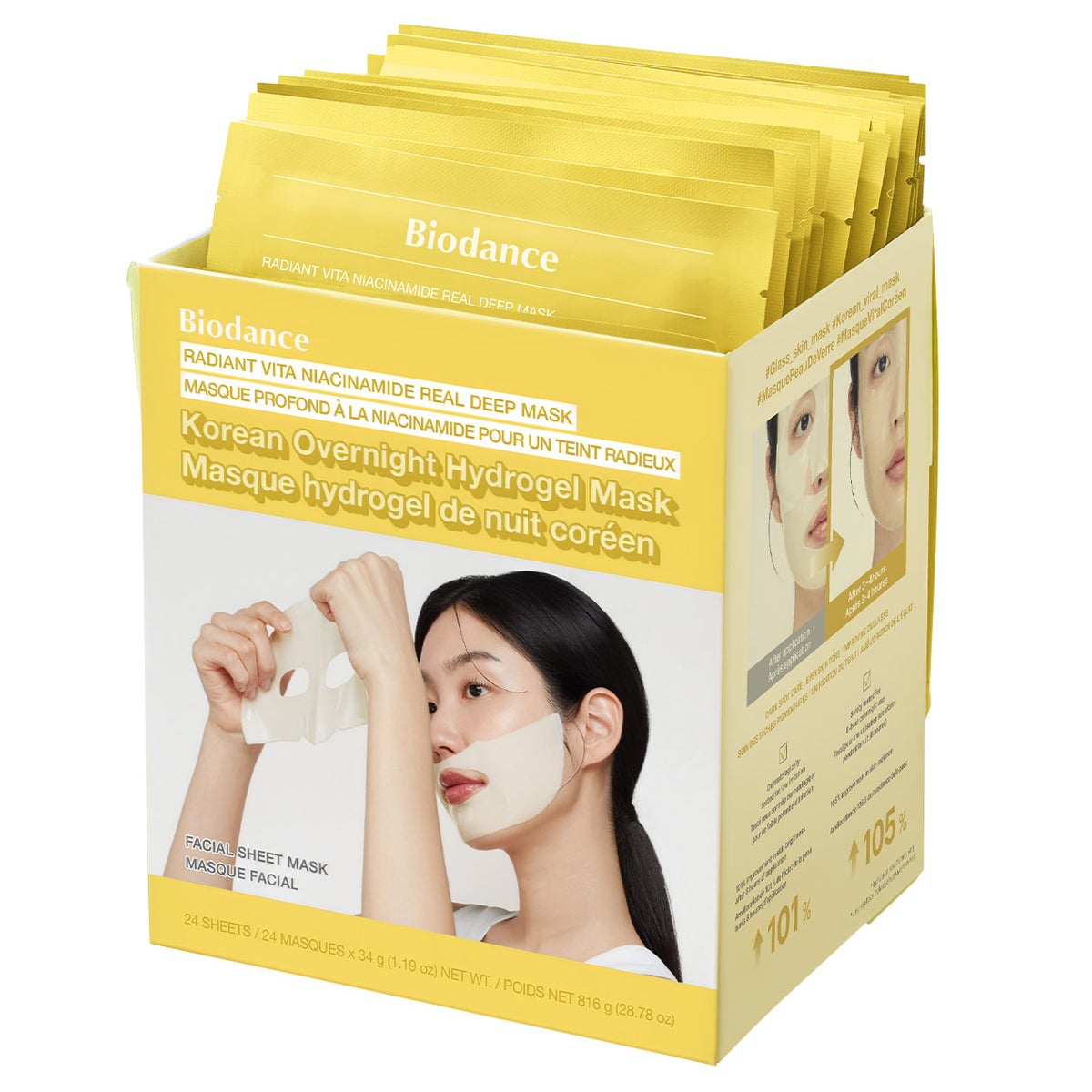 Biodance Radiant Vita Niacinamide Real Deep Mask, 24-sheets