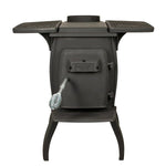 Cast Iron Wood Stove with Dual Side Tables