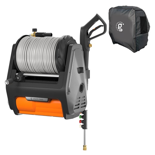 Giraffe Tools Grandfalls Pressure Washer Pro 3700PSI with 100ft Retractable Hose