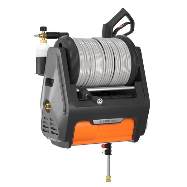 Giraffe Tools Grandfalls Pressure Washer Pro 3700PSI with 100ft Retractable Hose