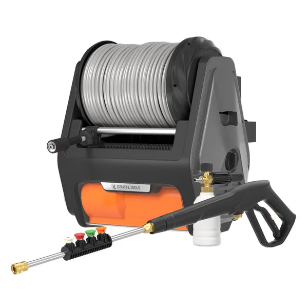Giraffe Tools Grandfalls Pressure Washer Pro 3700PSI with 100ft Retractable Hose