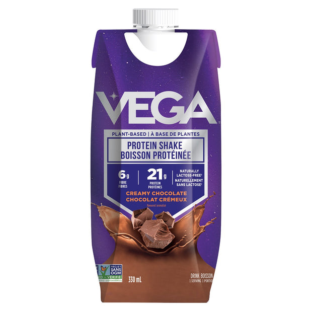 Vega Plant-Based Protein Shake Chocolate, 18 x 330 mL