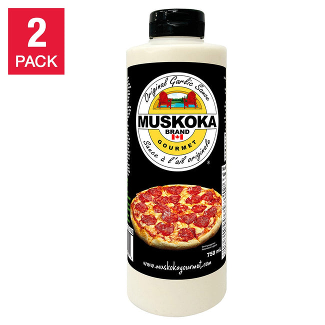 Muskoka Brand Original Garlic Sauce, 2 × 750 mL