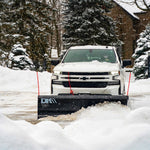DK2 Everest 88 in. x 22 in. Custom-Mounted Hydraulic Snow Plow with Light Kit