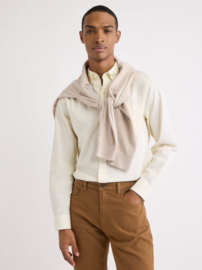 Long-Sleeve Textured Shirt
