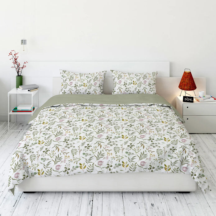 Swiss Collection 3-piece Reversible Duvet Cover Set