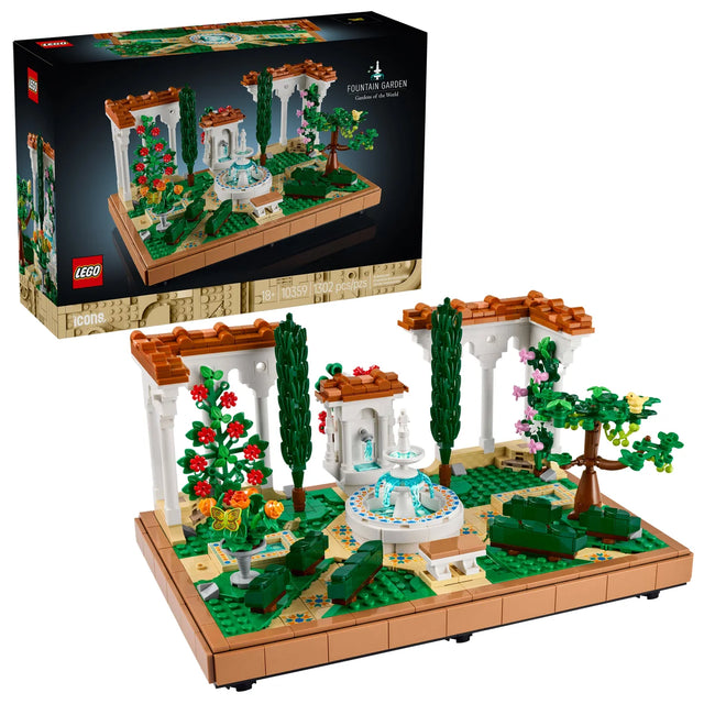 LEGO Icons Fountain Garden Building Set