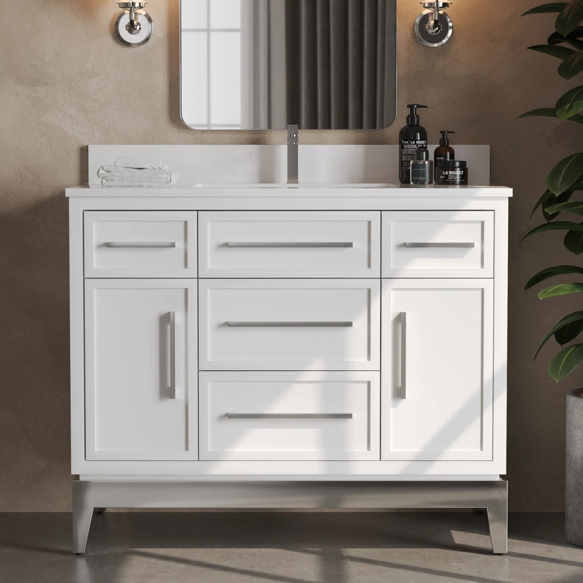 Forestmade Barrington Vanity with Quartz Top in White