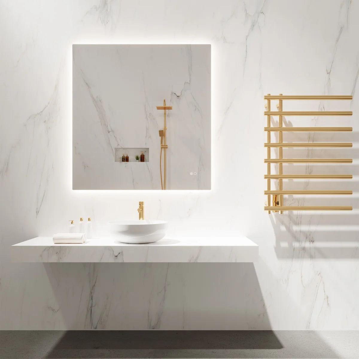 Paris Mirror Kuoni Backlit LED Lighted Mirror