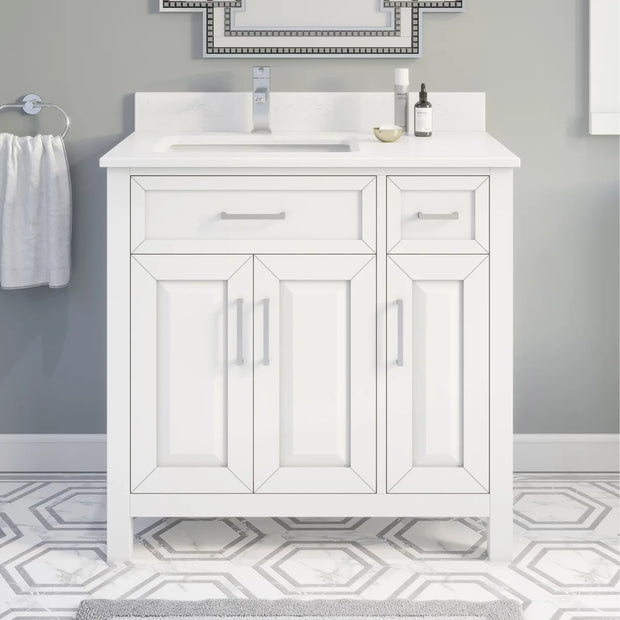 Studio Bathe Thomson Vanity with Power Bar, White