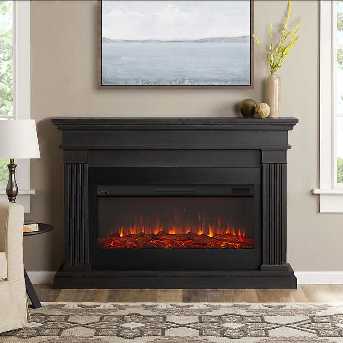 Real Flame Beau Mantel Electric Fireplace