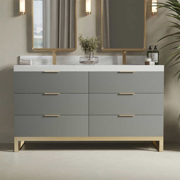 Forestmade Haldon 60 in. Double Vanity With Quartz Counter Top