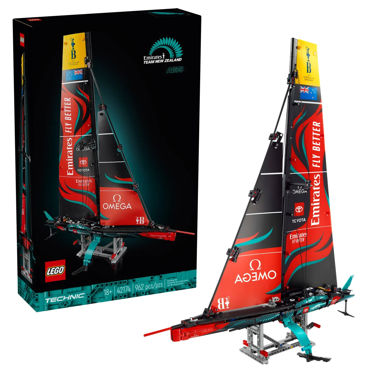 LEGO Technic Emirates Team New Zealand AC75 Yacht Building Set