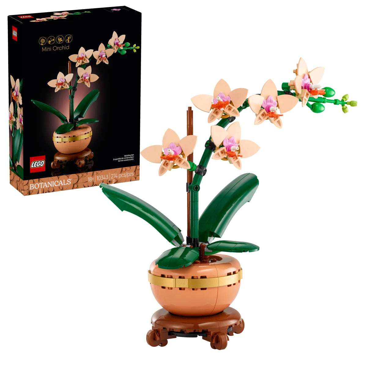 LEGO Botanicals Mini Orchid Building Set for Adults