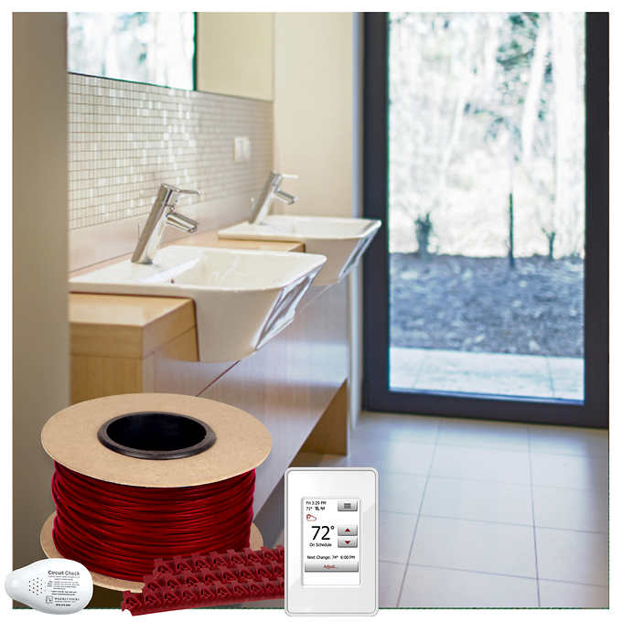 WarmlyYours Cable Floor Heating Kit for Under Tile and Hardwood Floor