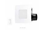 Dewstop 80-110 CFM Easy Install Bathroom/Bath Exhaust Fan with Adjustable LED Light & Humidity Sensing