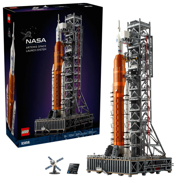 LEGO Icons NASA Artemis Space Launch System with Bonus LEGO Creator 3 in 1 Space Astronaut Toy Set, Science Toy