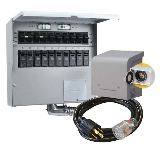 30 A 7500 W 10-circuit Transfer Switch Kit