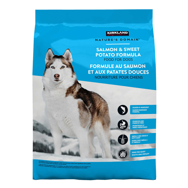Kirkland Signature Nature’s Domain Salmon & Sweet Potato Dog Food, 15.87 kg (35 lb)