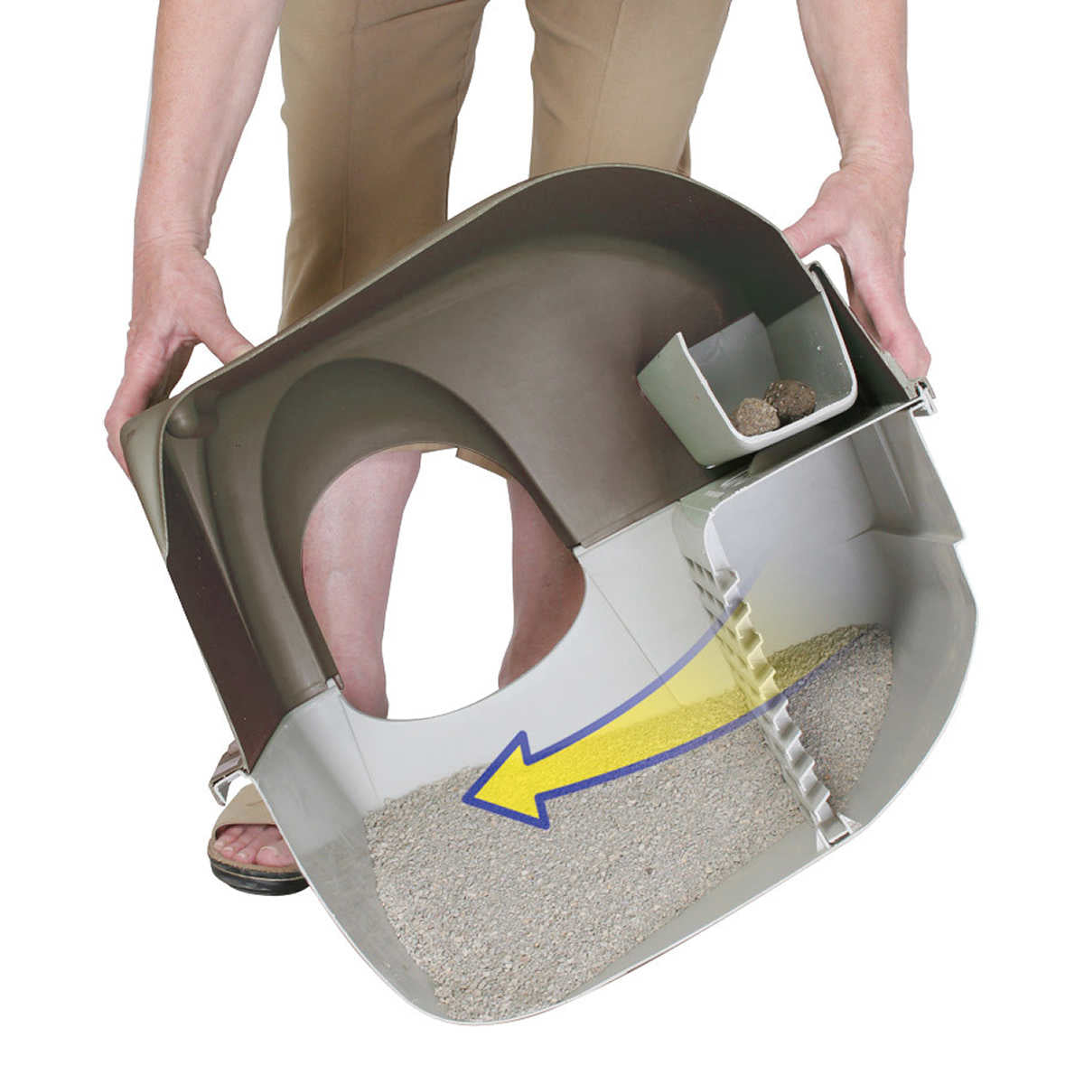 Omega Paw Large Elite Roll n’ Clean Self Cleaning Litter Box with Mat