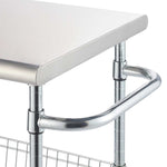 Trinity Stainless Steel Kitchen Cart 86.4cm (34in)