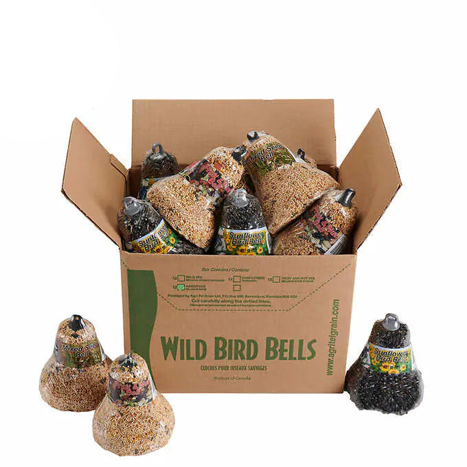 Wild Bird Assorted Bird Seed Bells, 12-pack