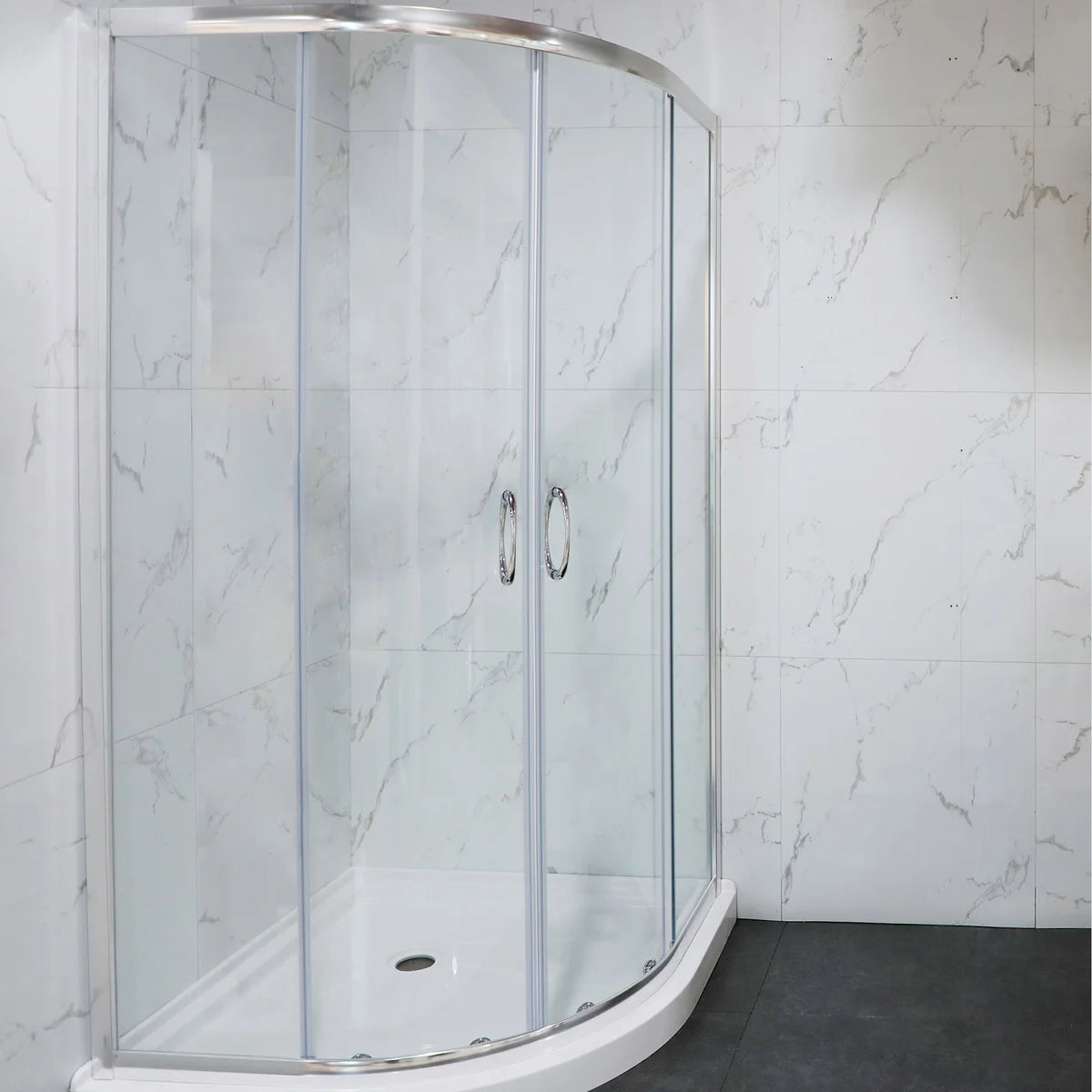 Jade Riley Neo-Round Corner Shower Enclosure with Base