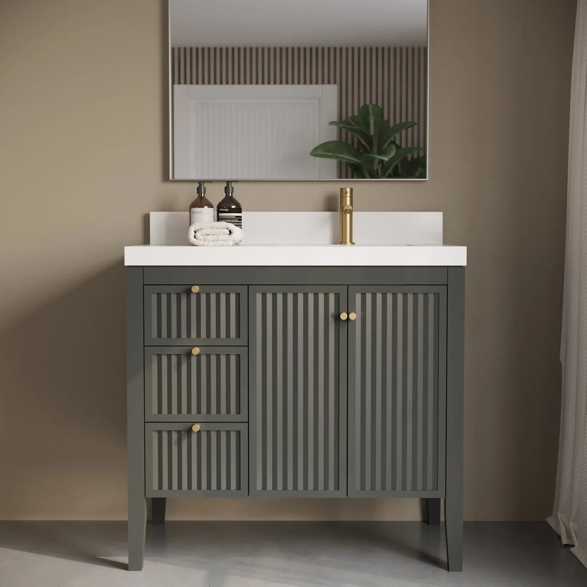 Forestmade Davos Bathroom Vanity in Grey