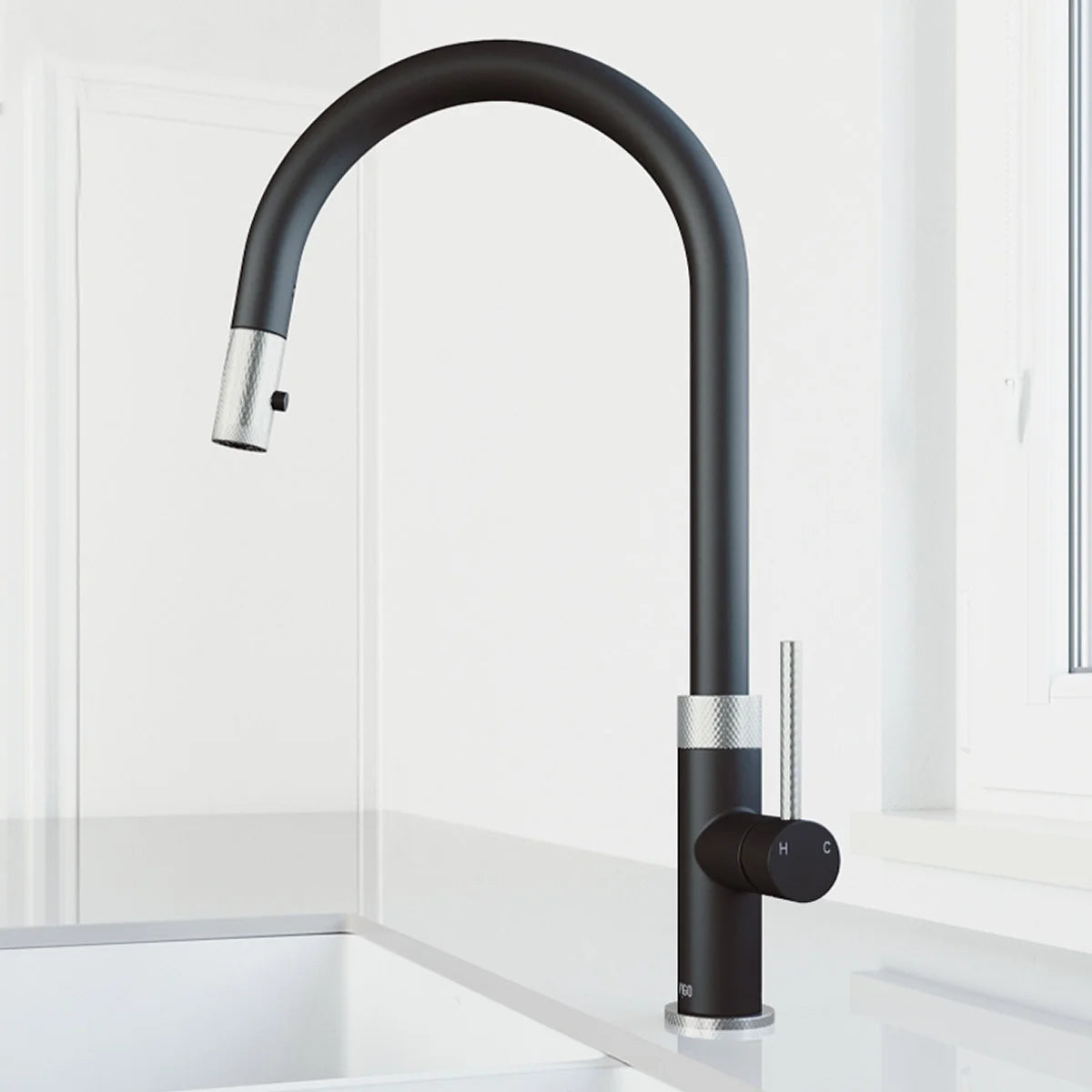 VIGO Bristol Single-Handle Kitchen Faucet