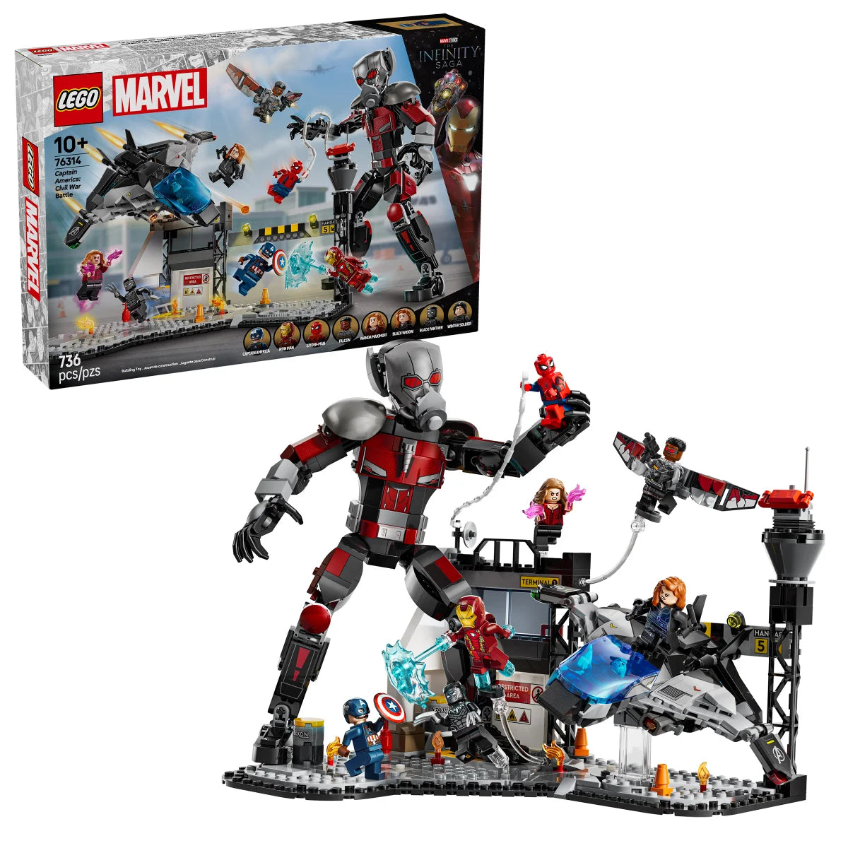 LEGO Marvel Captain America Civil War Action Battle Building Toy Set