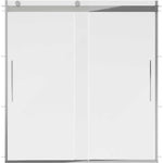 Delta EverEdge 59 in. × 60 in. Frameless Sliding Bathtub Door in Chrome
