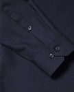 Slim-Fit Solid Cotton Modal Dress Shirt