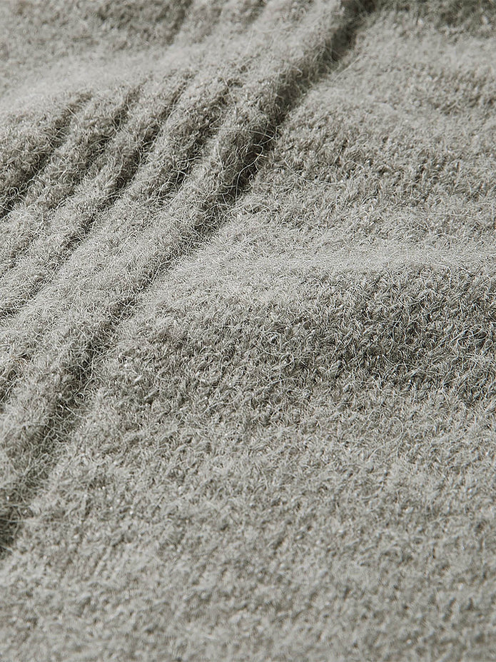 Wool-Blend Cap-Sleeve Crew-Neck Boxy Sweater