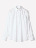 Regular Fit Solid Supima Twill Dress Shirt