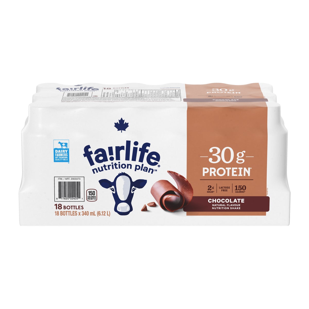 Fairlife Chocolate Protein Shake, 18 x 340 mL